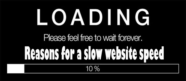 Reasons for a slow website speed
