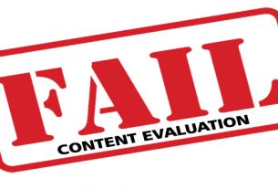 Failed content evaluation tips