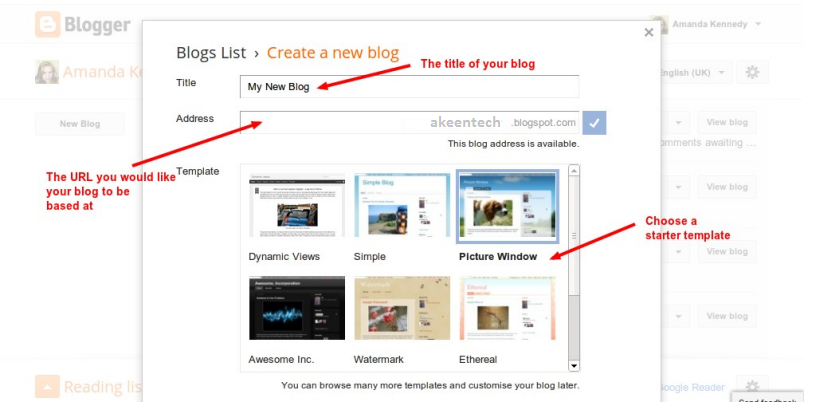 create your own blog1